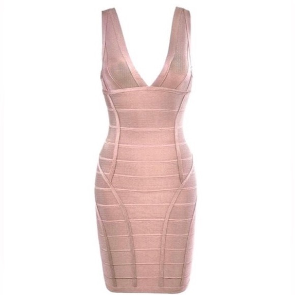 House of CB Nude Bandage Dress - Picture 1 of 7